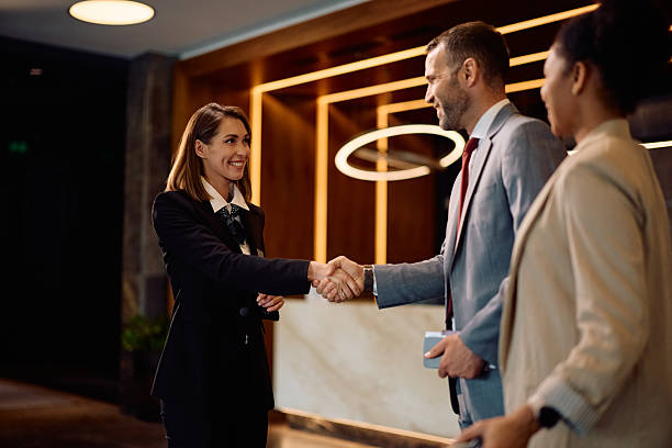 Hotel management students developing professional confidence and leadership skills