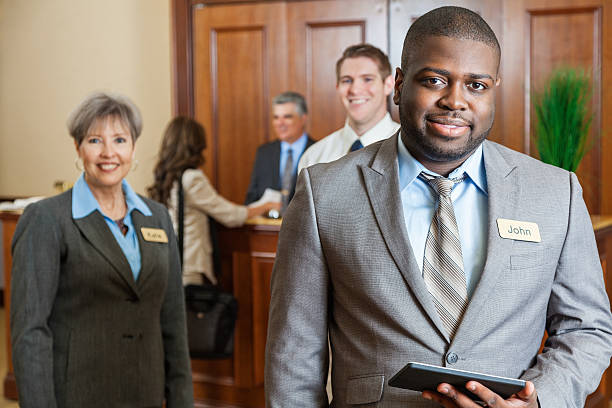 Hotel staff providing a positive guest experience