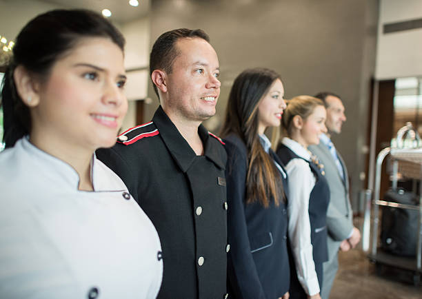 Hotel management student developing human skills alongside AI