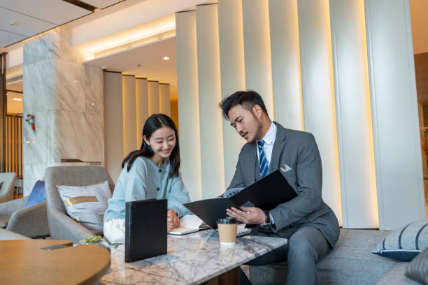 Students attending a hotel management course in Delhi